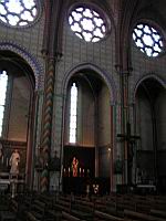 Carcassonne - Cathedrale Saint-Michel - Peinture interieure (6)